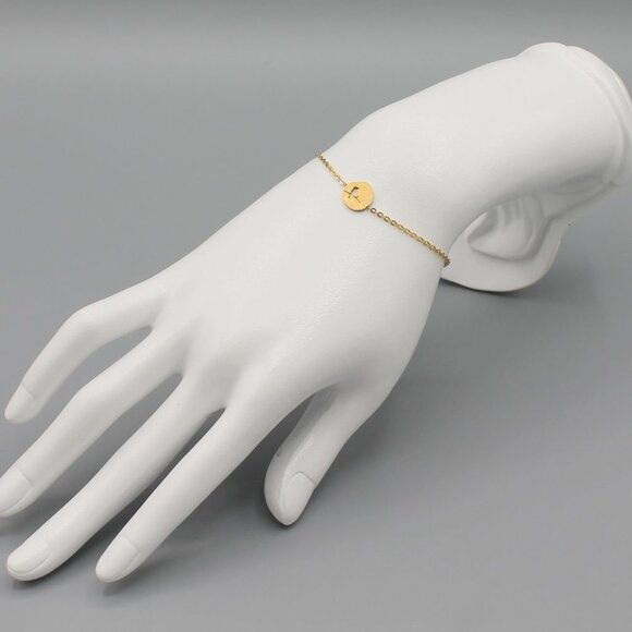 Jewelry bracelet bird animal branch tree nature yellow gold tone minimalist new - Picture 3 of 6